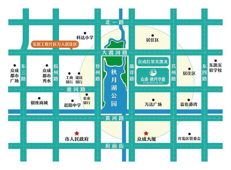 眾成秋月華庭位置圖