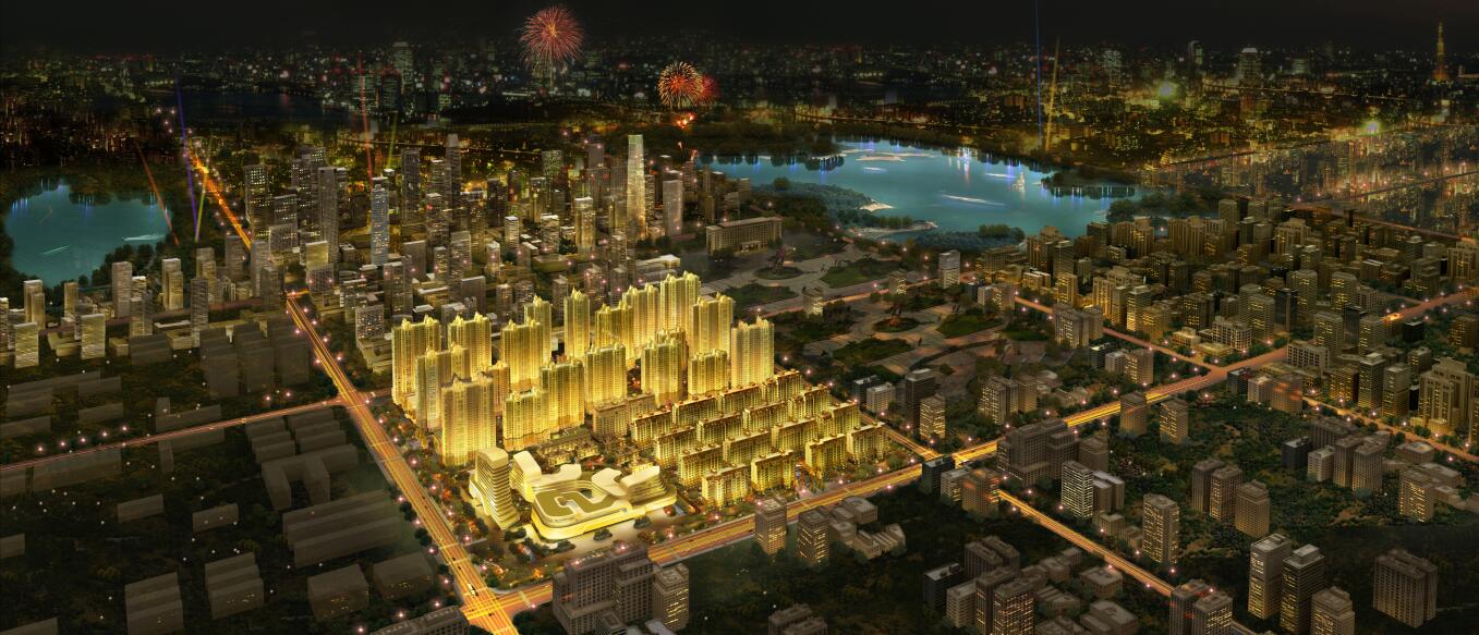 中央豪庭·柿園沙盤圖