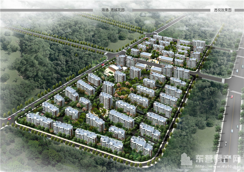 河口海通港城花園沙盤圖