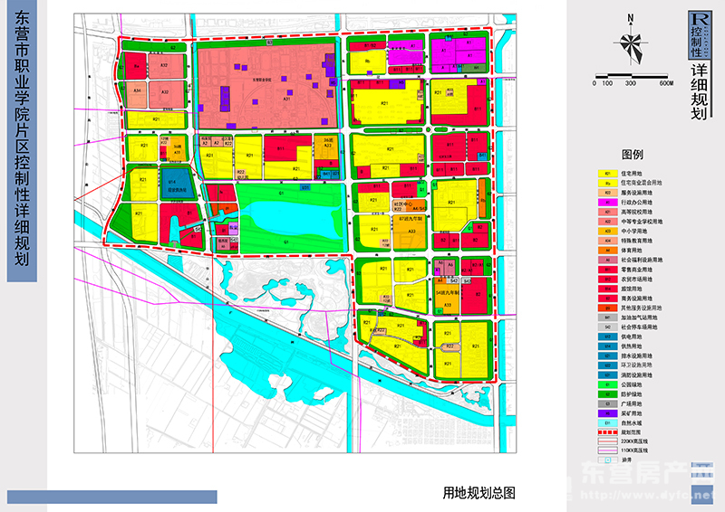 东营市中心城职业学院片区控制性详细规划及城市设计批后公布
