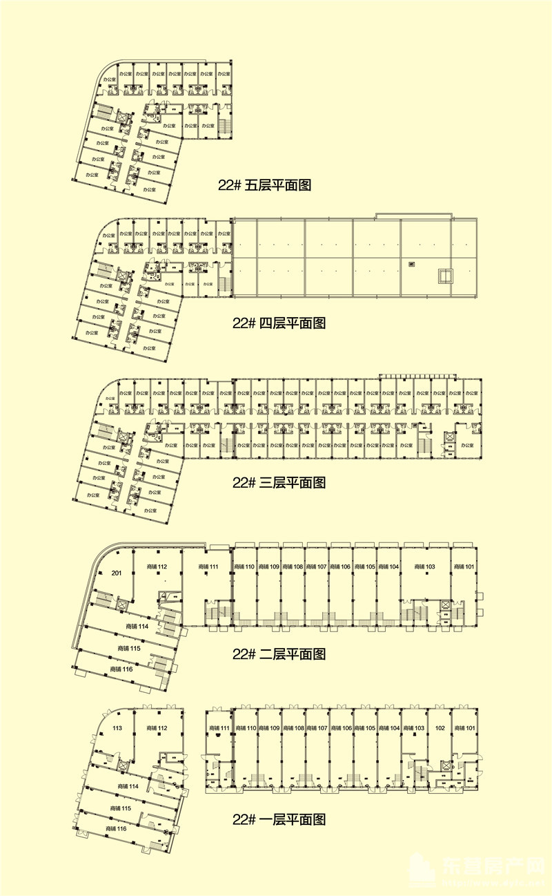 22樓商鋪平面圖