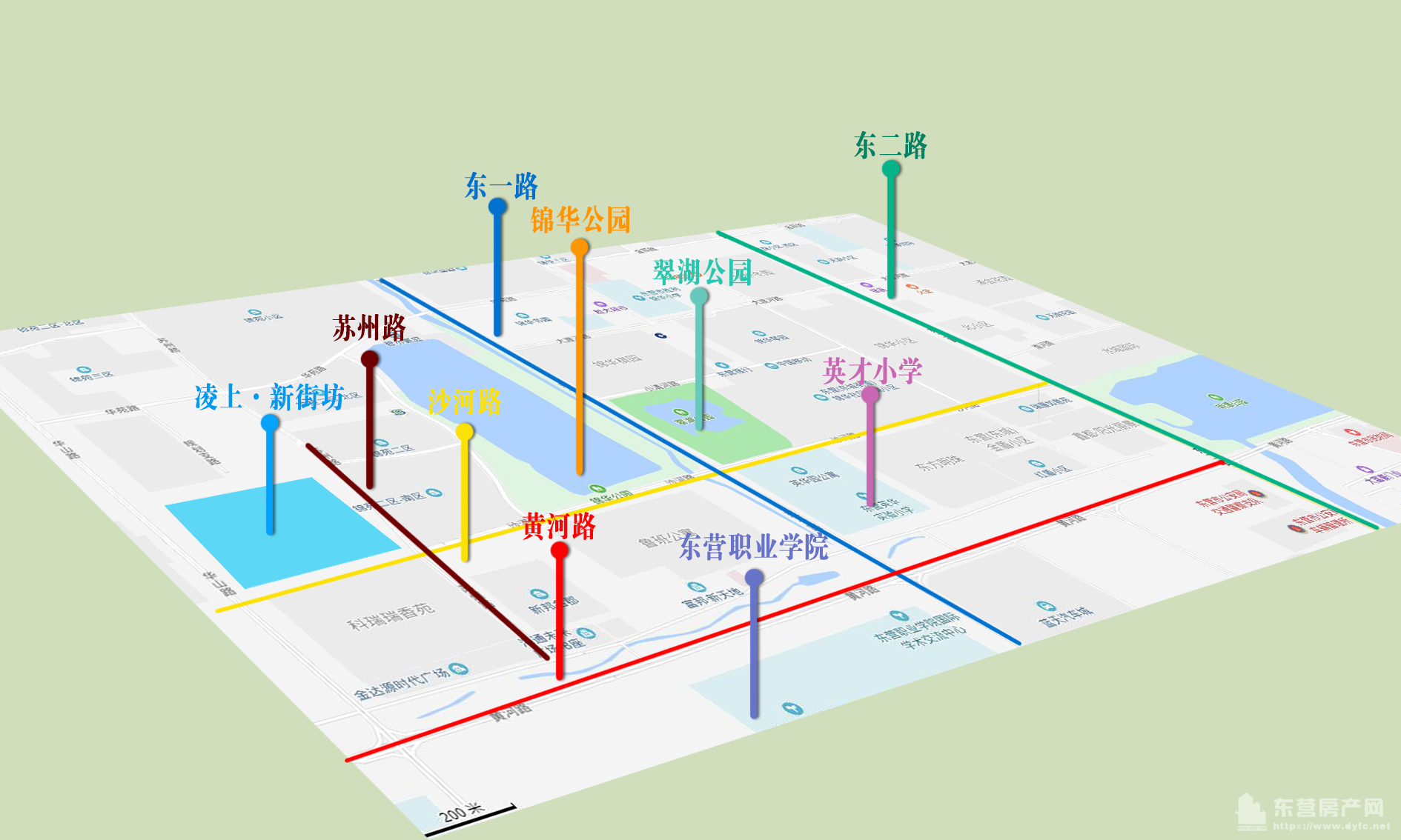 凌上新街坊沙盤圖