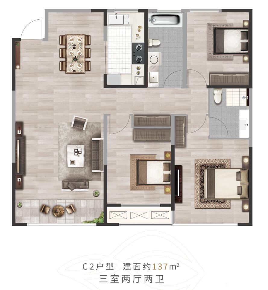 理想之城【郁金香岸】户型图_东营房产网