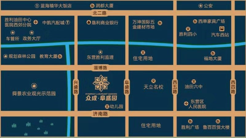 眾成·阜盛園交通圖