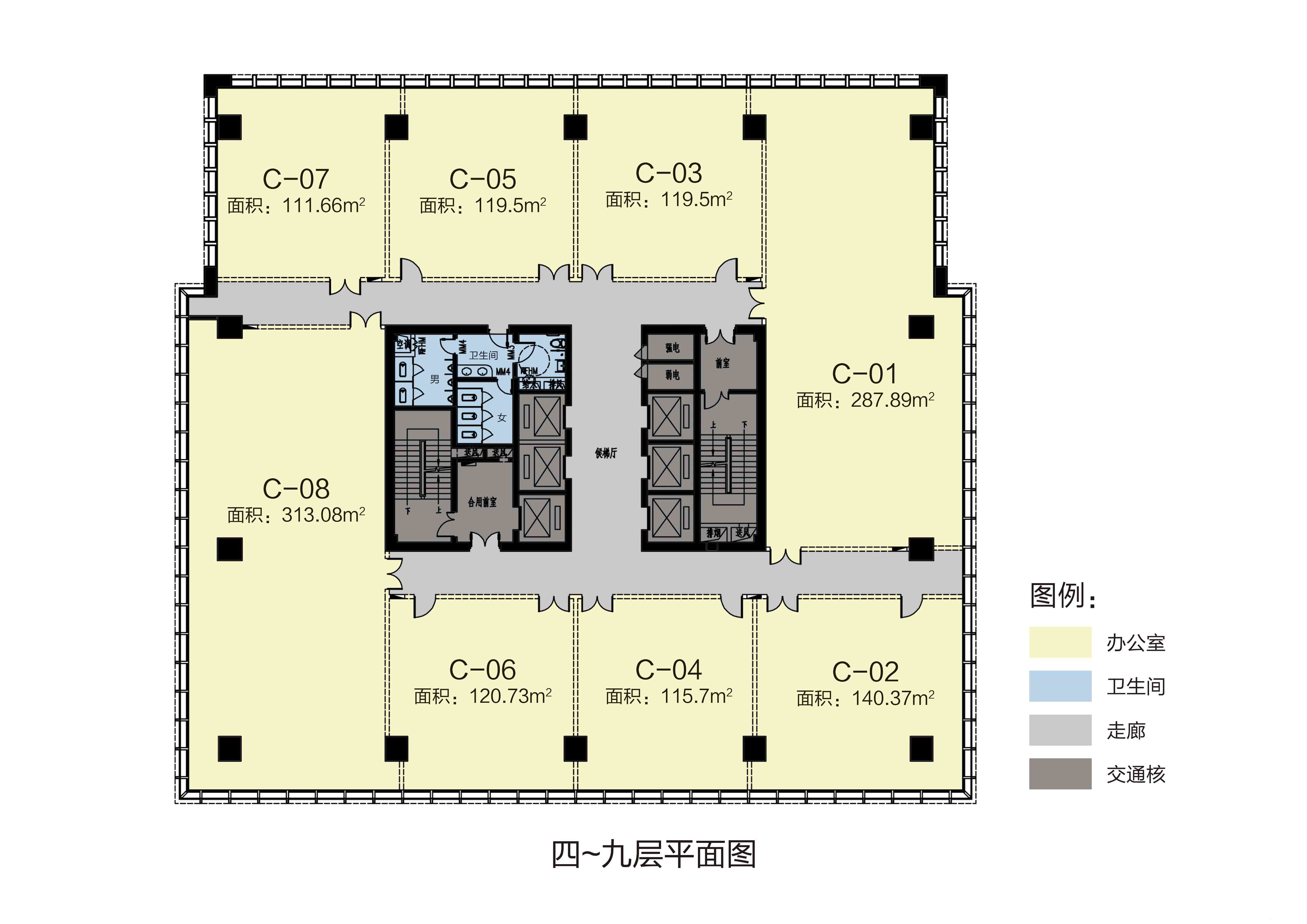 東營財富中心戶型圖