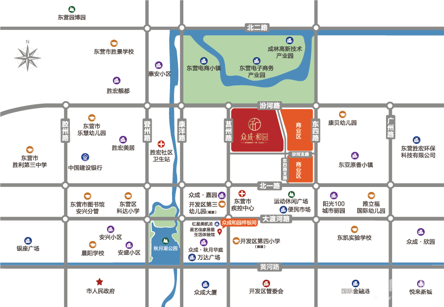 眾成和園交通圖