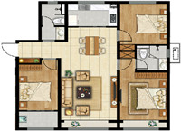 實在太有料了！【眾成名園】這款115㎡三室戶型