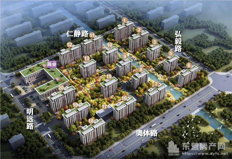 奧體學都沙盤圖