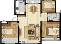 陽光暖暖的，時光慢慢的，【眾成名園】約112㎡三室戶型賞析