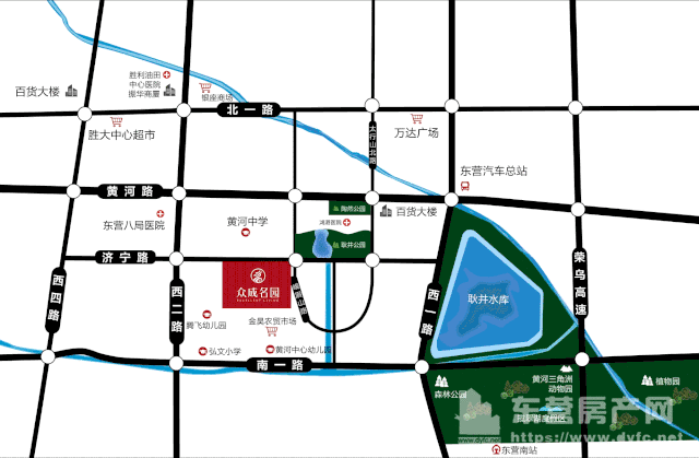 眾成名園交通圖