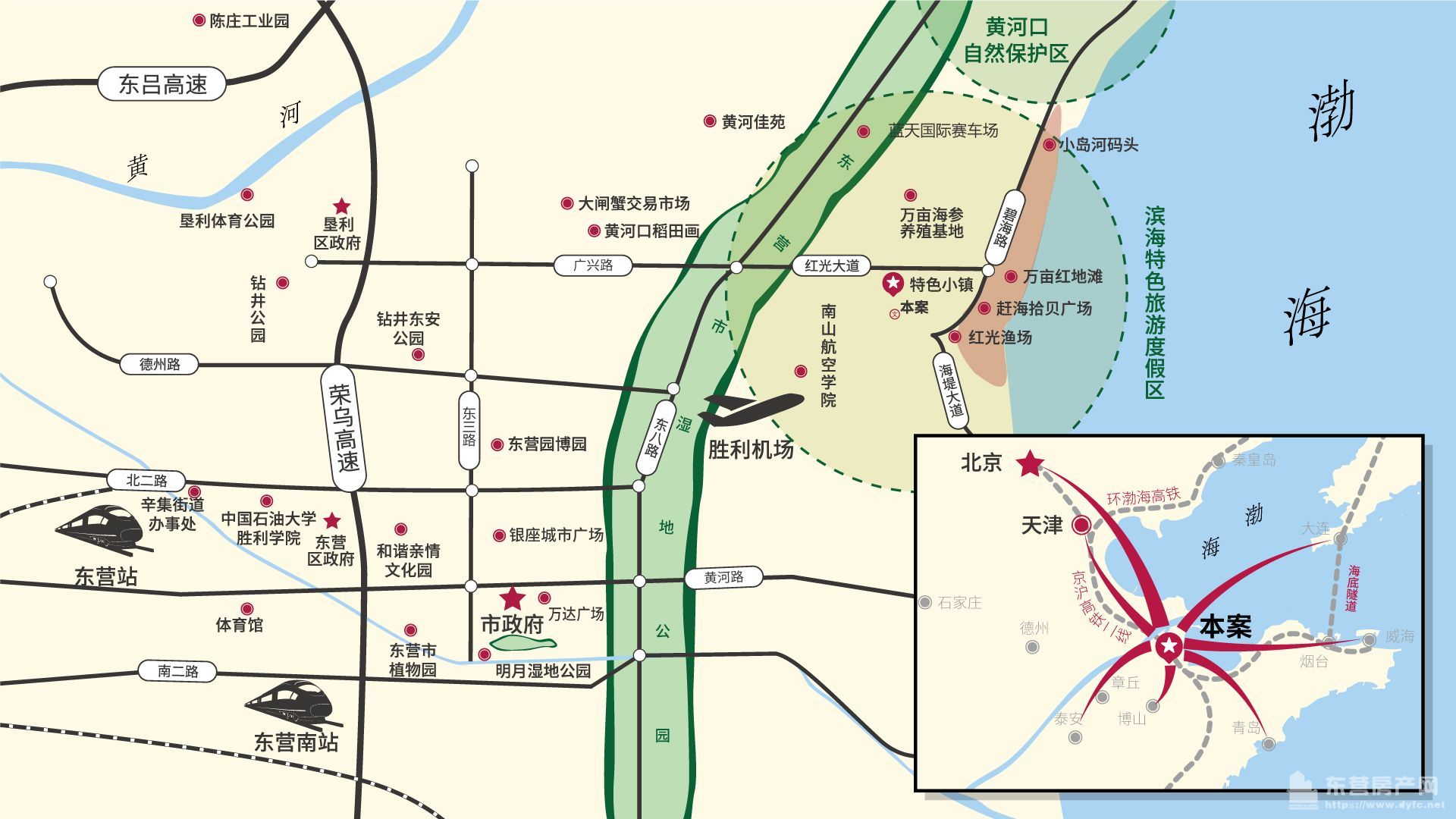 新匯東海岸交通圖