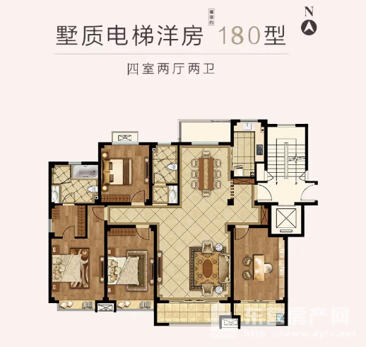 【碧水·書香華庭】180㎡奢闊四居，筑造尊崇寬境生活，帶來更好人居體驗