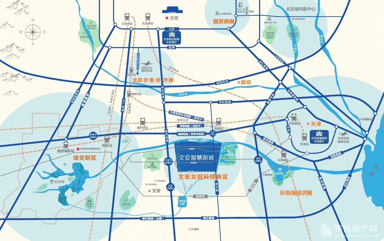 文安智慧新城交通圖