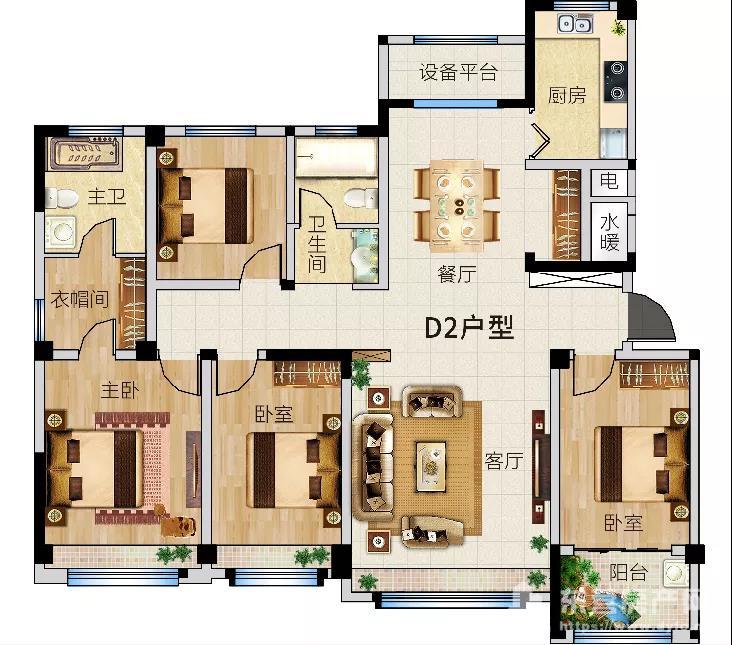 【广饶湖东新城】约125-155㎡电梯洋房 户型图抢鲜看!