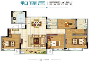 四室不惑 人生有別【眾成和園】約146㎡四室戶型賞析