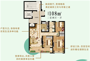 【鑫都·頤和府】約108㎡舒適三室 打造專屬儀式感，讓生活更有滋味！