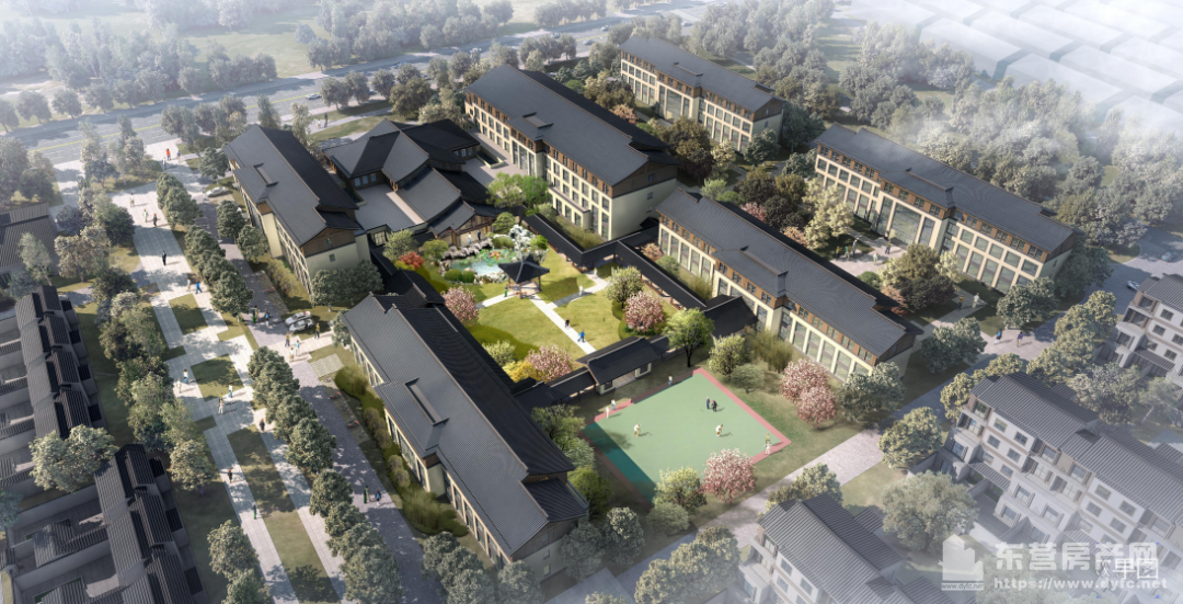 廣饒峰源康養小鎮沙盤圖