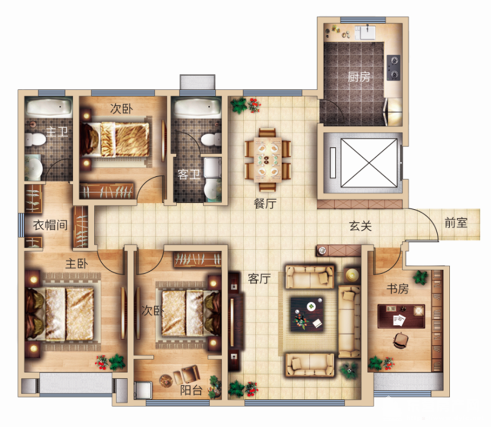 金御華府戶型圖