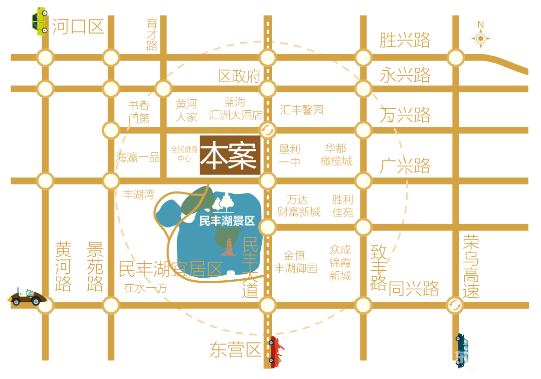 墾利博冠城市商業廣場交通圖
