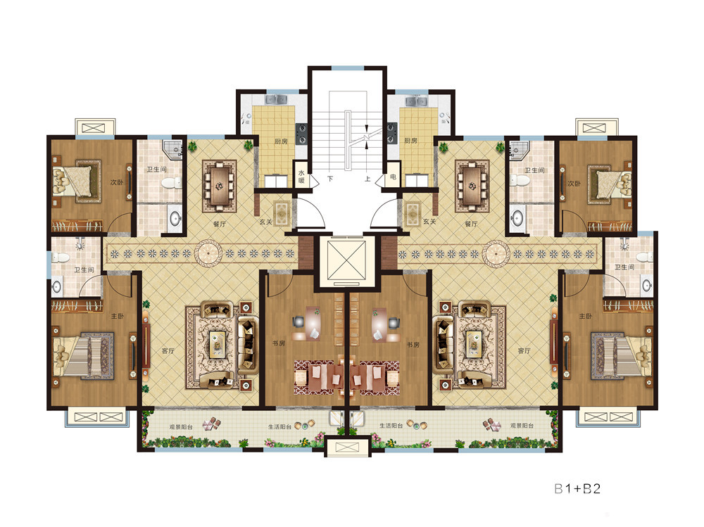 137型 3室2廳2衛 約137㎡