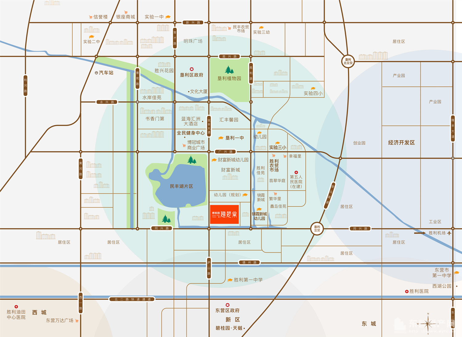 碧桂園·翹楚棠交通圖