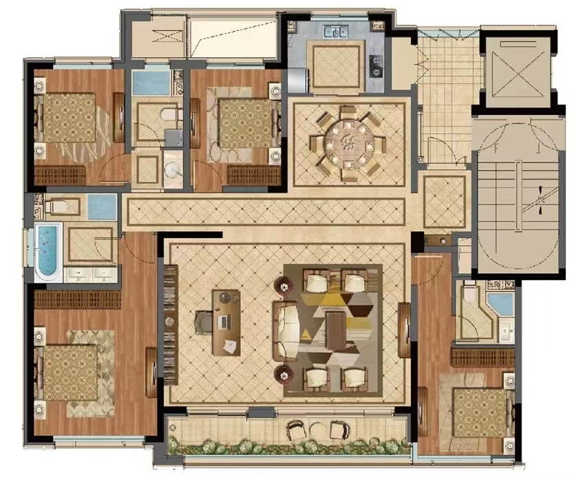 萬達蘭園戶型圖