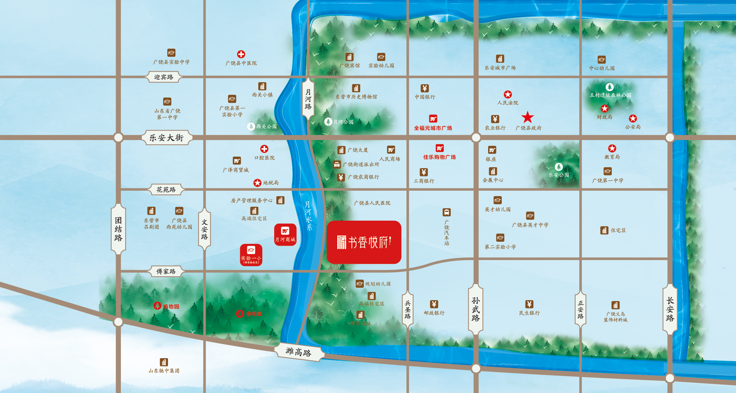 金辰·書香悅府交通圖