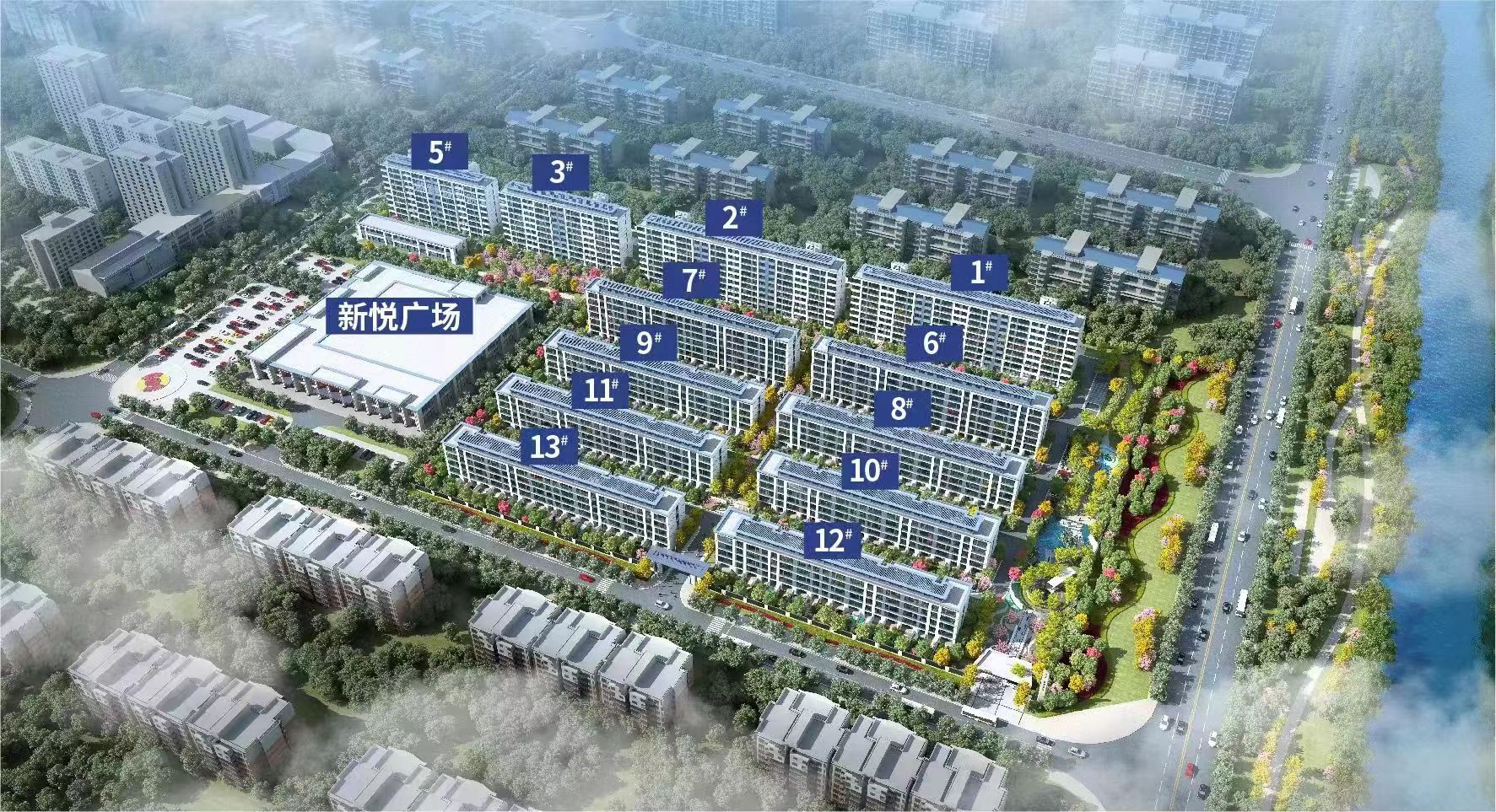 廣饒海通御墅臨楓沙盤圖