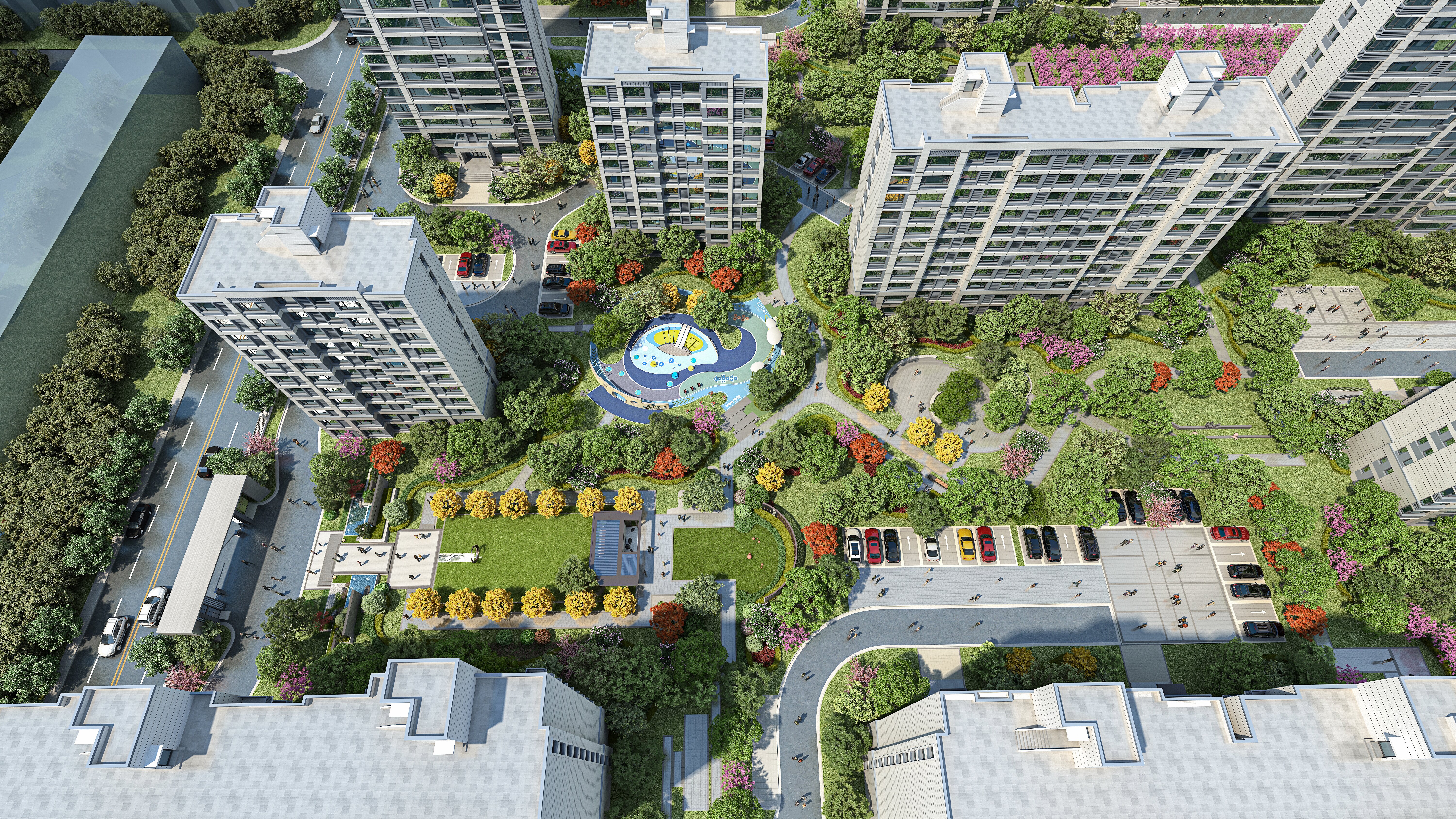 海通新邦·山河城小高層效果圖