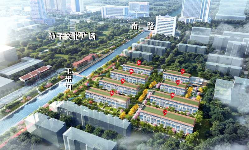 左岸逸墅沙盤圖