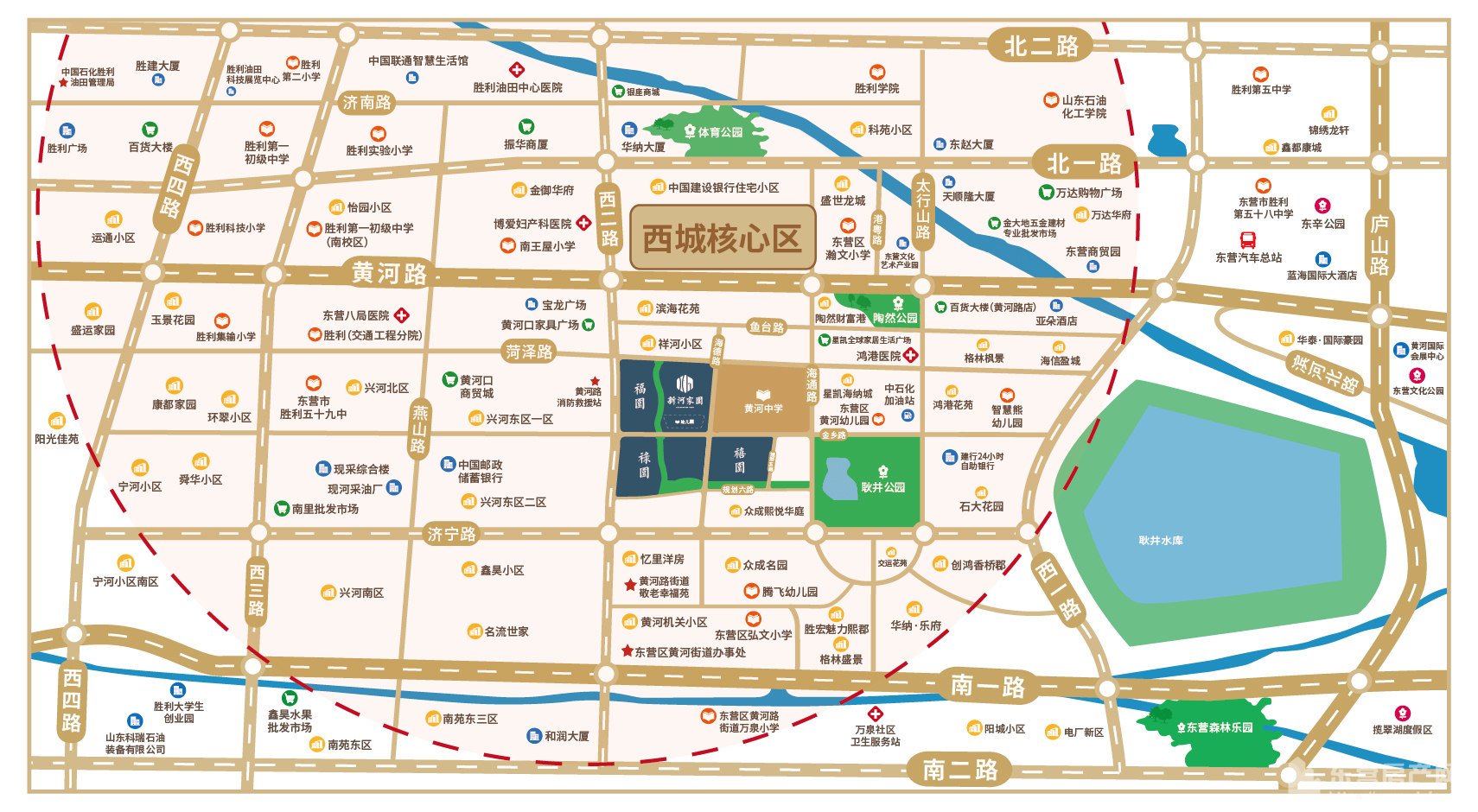 新河家園交通圖