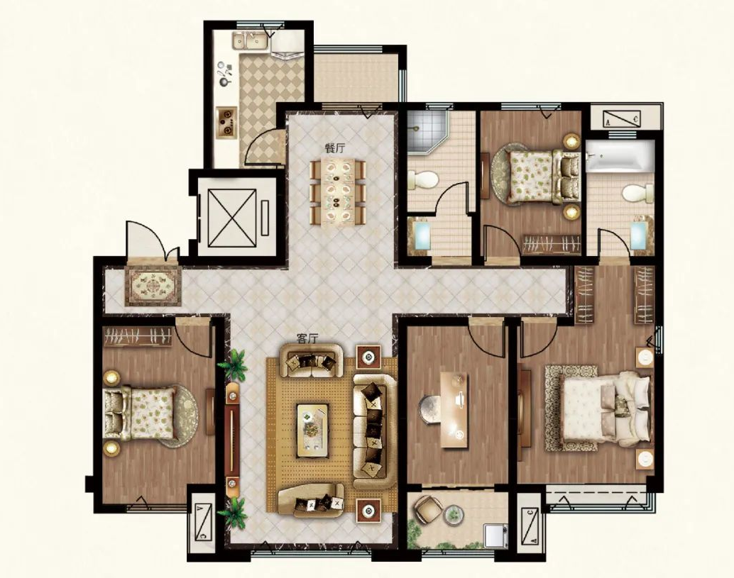 廣饒月河印象戶型圖