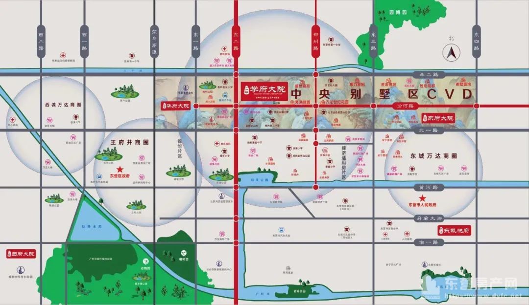 匯華學府大院交通圖