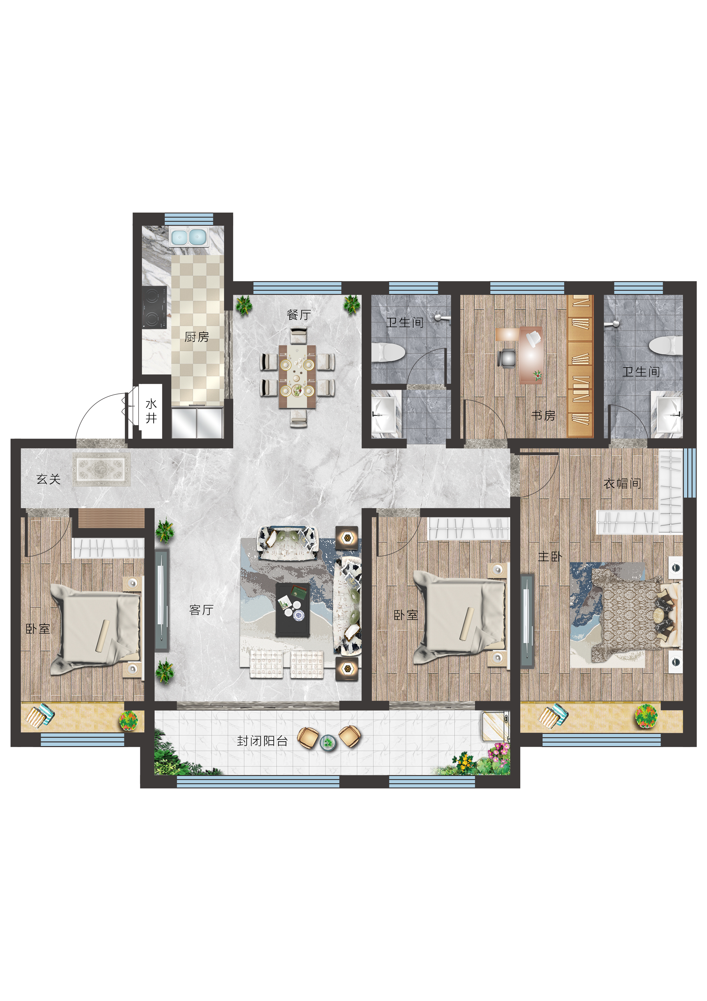 海通紫薇花園戶型圖