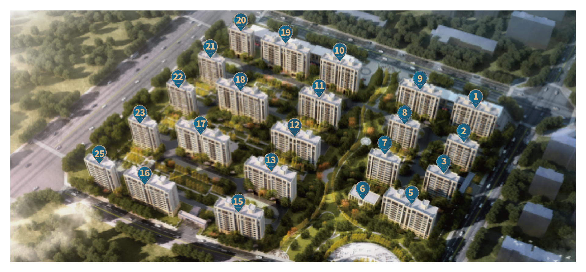 新河家園沙盤圖