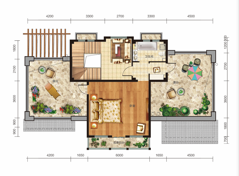  獨棟別墅三層 建面約458㎡ 6室5廳4衛