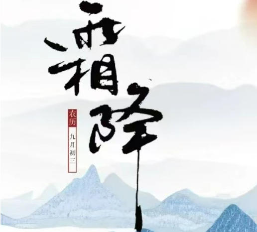 秋暮露成霜 云卷寒風降【霜降】東營樓市海報大賞