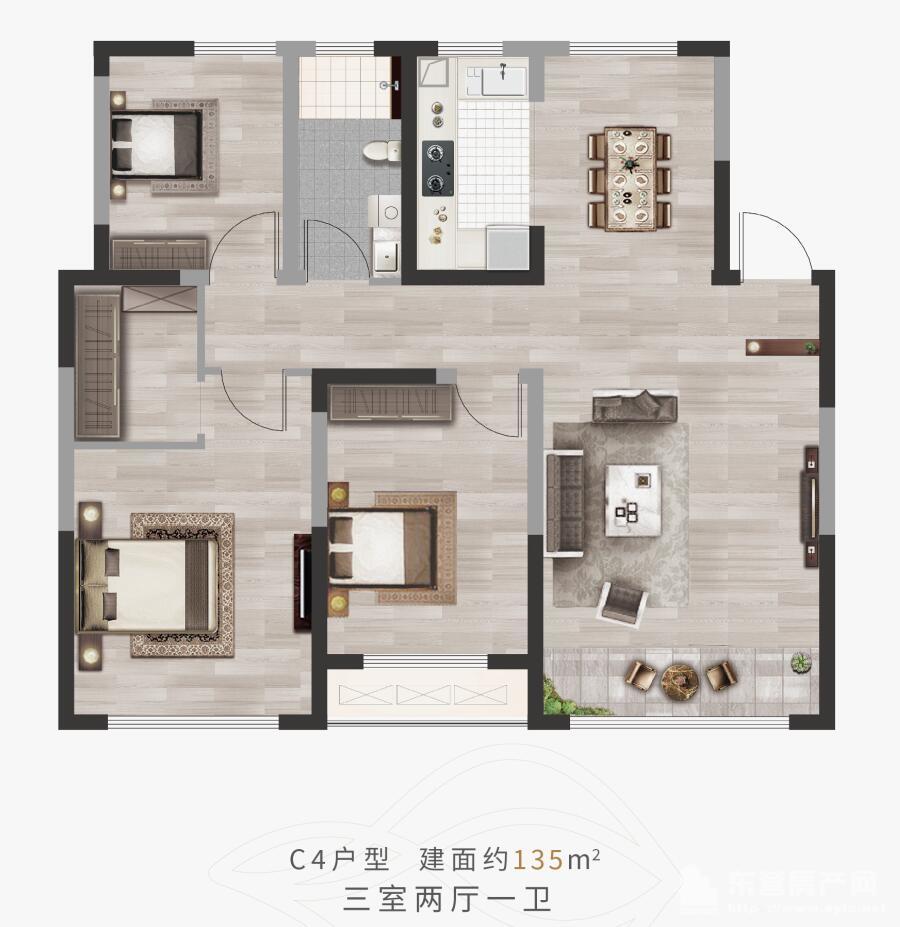 理想之城【郁金香岸】户型图_东营房产网