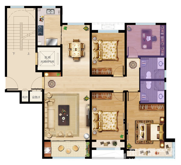 【海通碧仙湖畔】143m宽适四室 遇见一家人的幸福时光