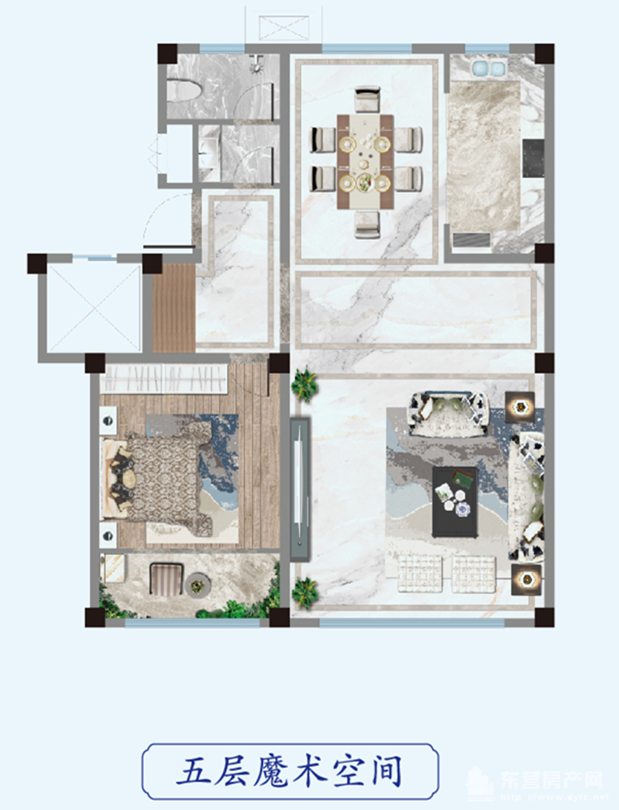 【金辰·雅居】五层115型 1室2厅1卫户型图【金辰·雅居】洋房120型